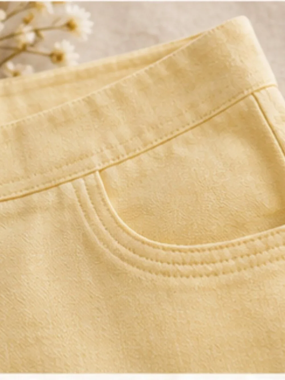 Butter Yellow Linen Blend Pants Size 6 Coastal Minimalist Summer Chic Kasper